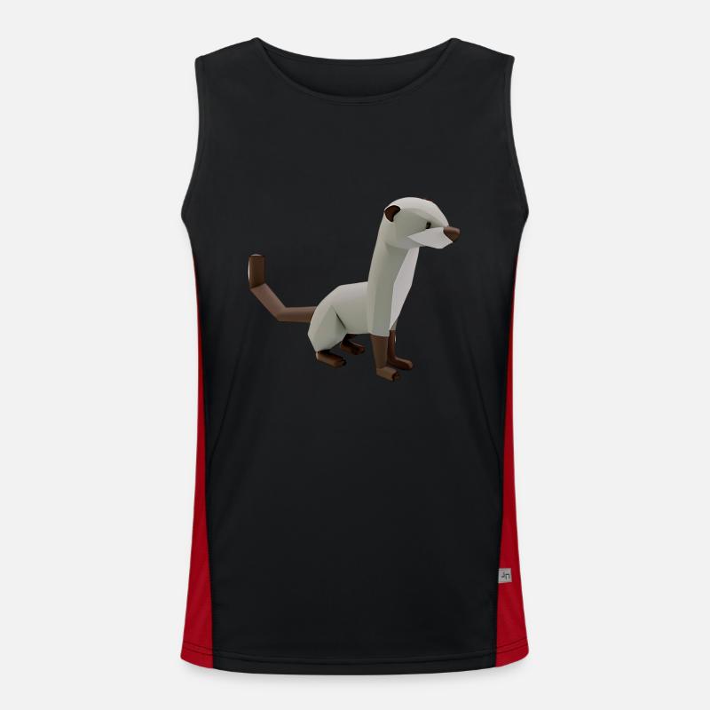 Polygon ferrets Men's Functional Contrast Tank Top 