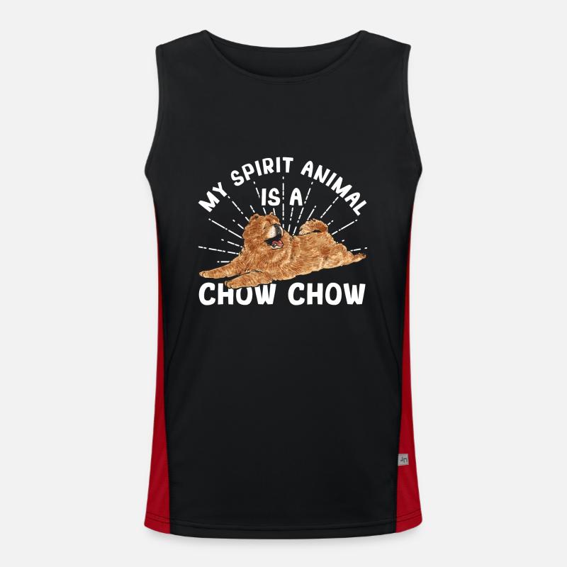Chow Chow Chien Débardeur respirant contrasté Homme 