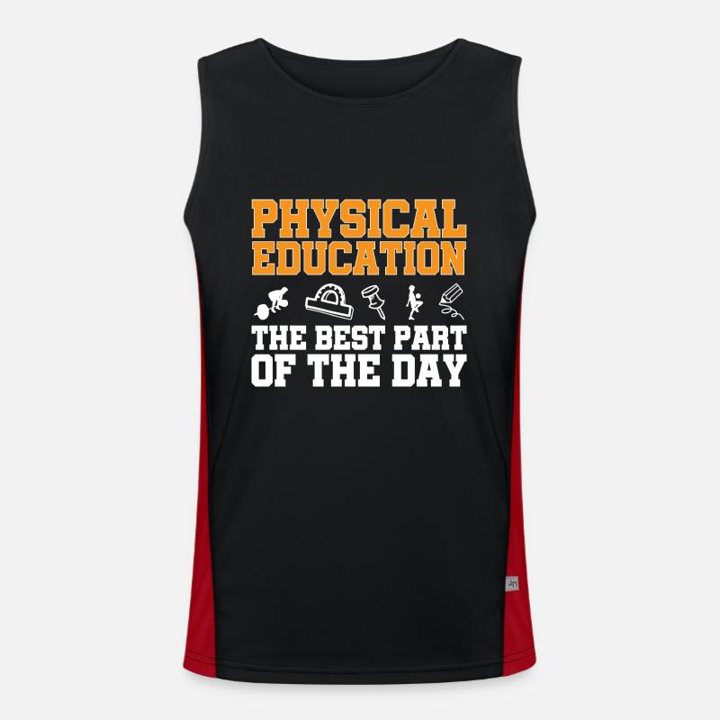 Professeur d’éducation physique Professeur d’éducation physique Débardeur respirant contrasté Homme 