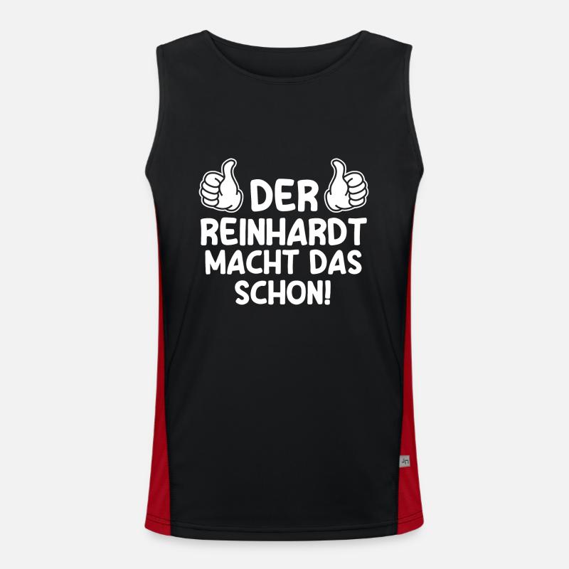 Rheinhardt Funktionelles Kontrast-Tank Top für Männer 