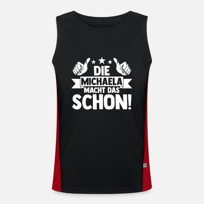 Michaela Funktionelles Kontrast-Tank Top für Männer 