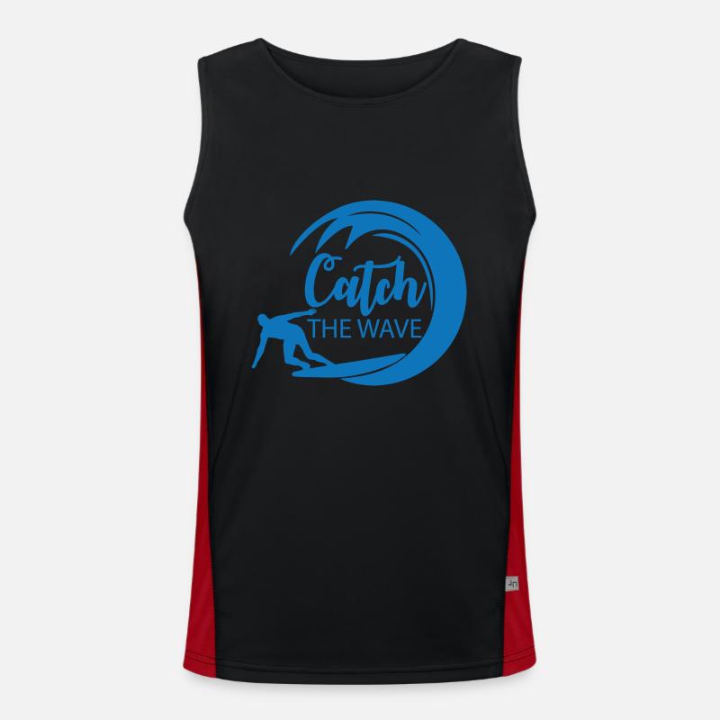 Catch the wave Men's Functional Contrast Tank Top 