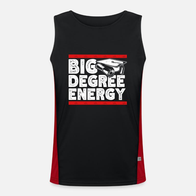 Master's Degree Studium Master Abschluss Funktionelles Kontrast-Tank Top für Männer 