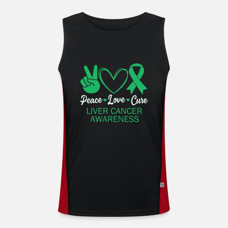 Liver disease Men's Functional Contrast Tank Top 