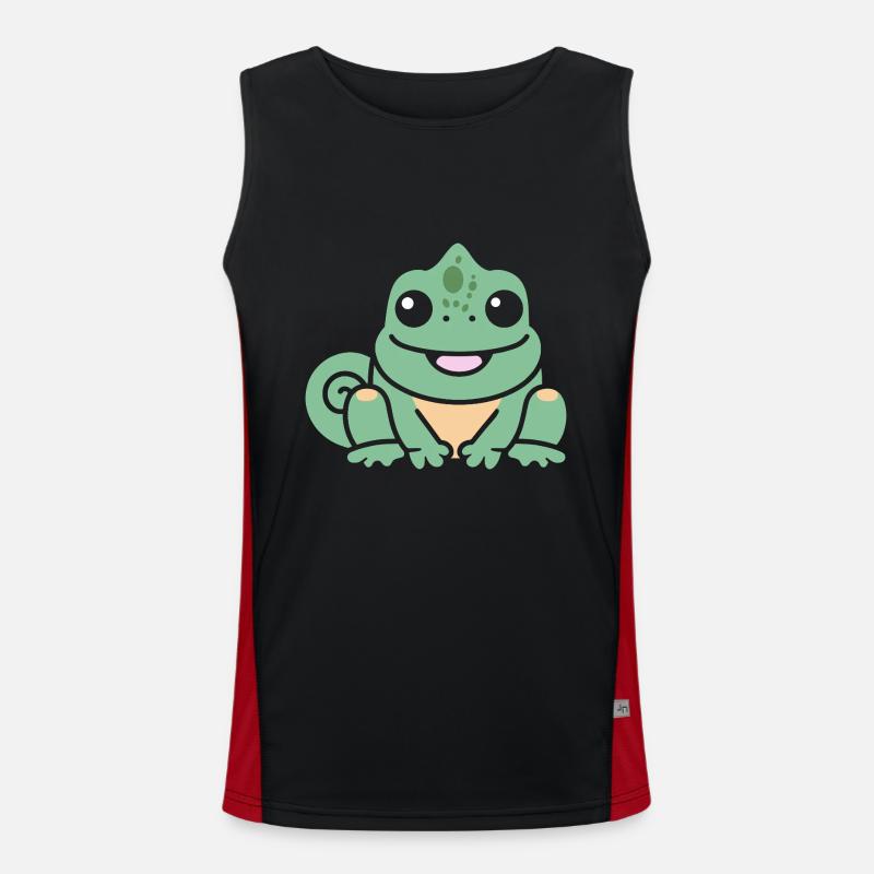 Chamäleon Funktionelles Kontrast-Tank Top für Männer 
