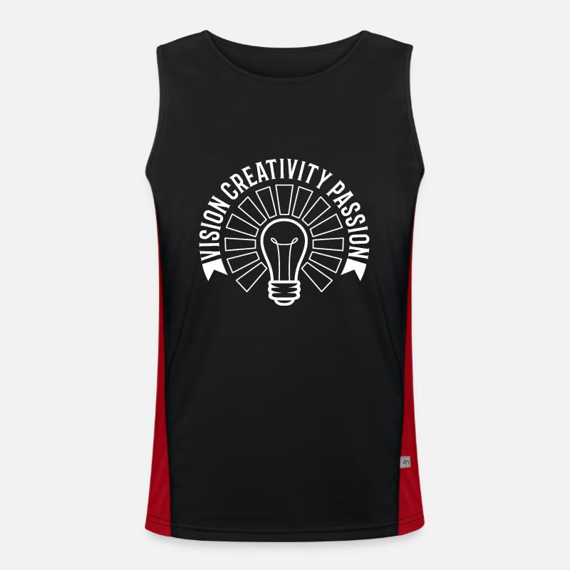 Vision Creativity Passion Men's Functional Contrast Tank Top 