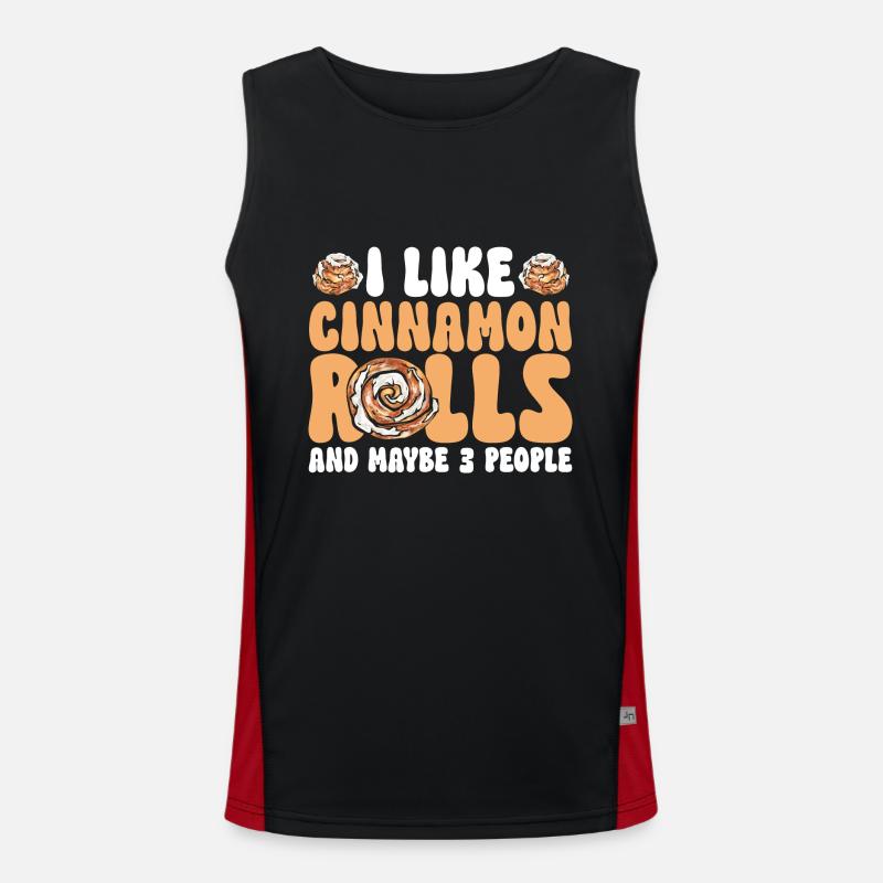 Cinnamon roll Men's Functional Contrast Tank Top 