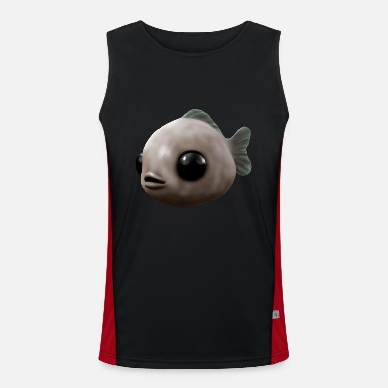 Small big fish Men's Functional Contrast Tank Top 