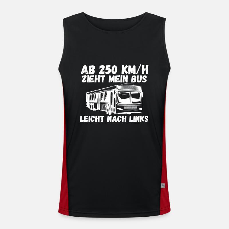 Bus Busfahrer Funktionelles Kontrast-Tank Top für Männer 