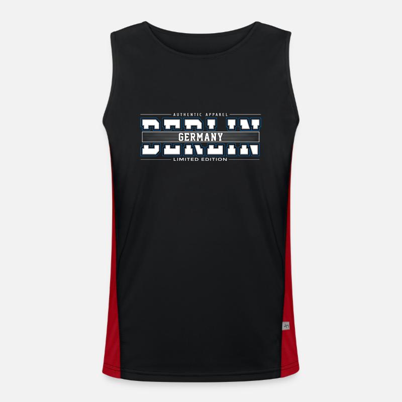 Berlin Funktionelles Kontrast-Tank Top für Männer 