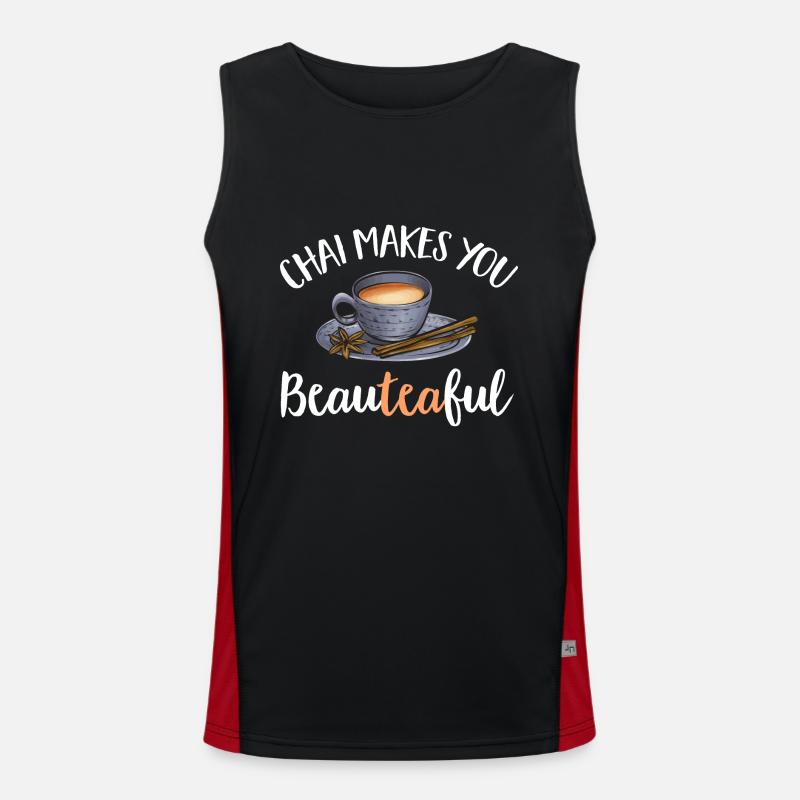 Chai Tea Masala Chai Men's Functional Contrast Tank Top 