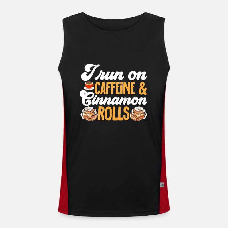 Zimtschnecke Funktionelles Kontrast-Tank Top für Männer 