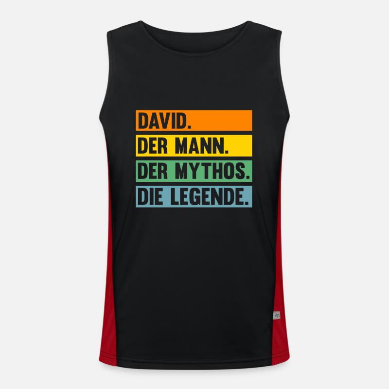 David Funktionelles Kontrast-Tank Top für Männer 