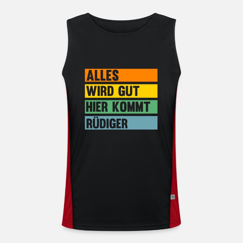 Rüdiger Funktionelles Kontrast-Tank Top für Männer 