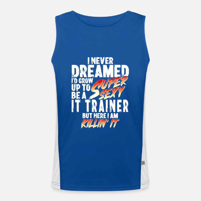 Super Sexy IT-Trainer IT-Training Geschenk Funktionelles Kontrast-Tank Top für Männer 