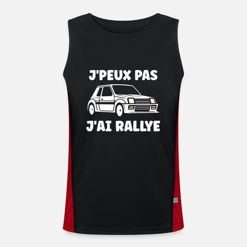 Humour pilote de rallye Débardeur respirant contrasté Homme 