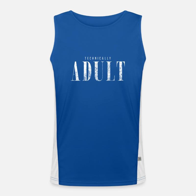 Technisch Erwachsen 18 Jahre Geburtstag Geschenk Funktionelles Kontrast-Tank Top für Männer 