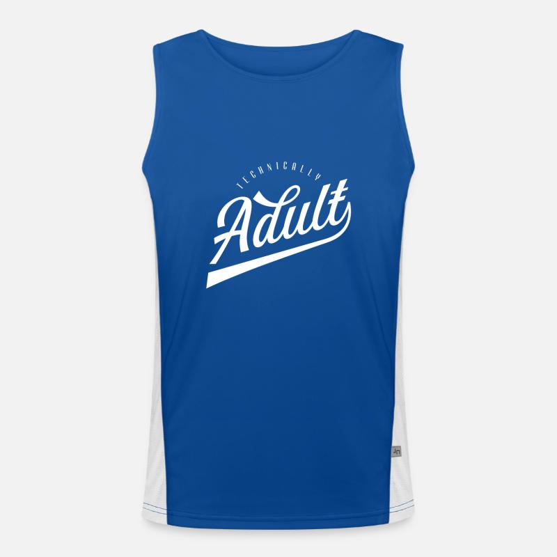 Technisch Erwachsen 18 Jahre Geburtstag Geschenk Funktionelles Kontrast-Tank Top für Männer 