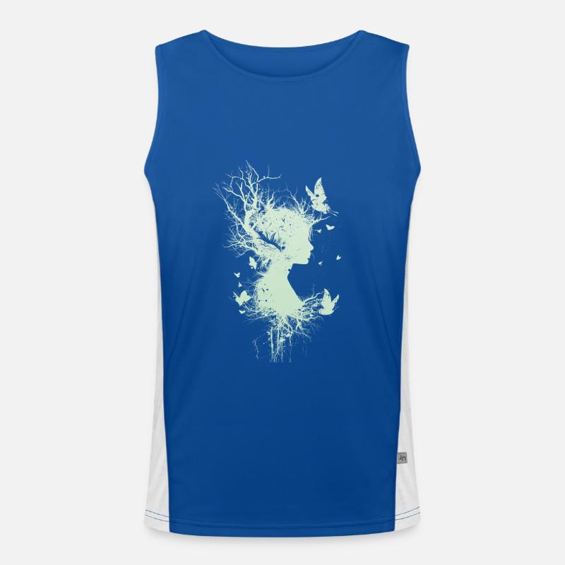 Esthétique Fée Sombre Mythpunk Fée Pixiecore Débardeur respirant contrasté Homme 