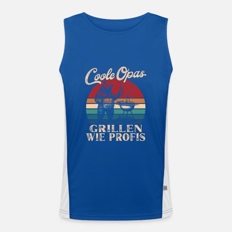 Cool Mpapas Grillades Rétro Papy Débardeur respirant contrasté Homme 