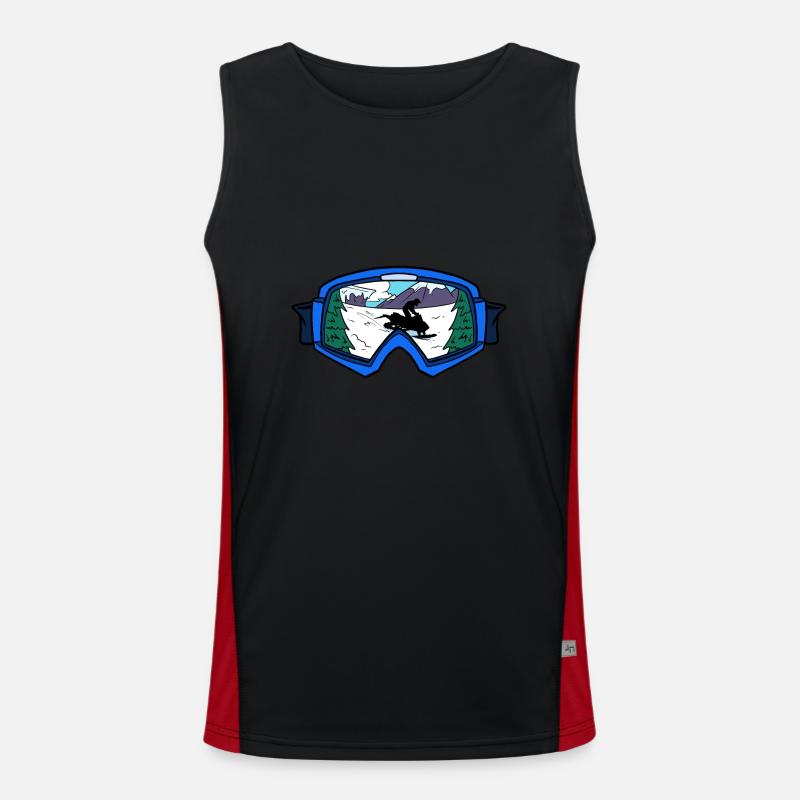 Motor Slede Snowmobiling Goggles Snowmobiler Men's Functional Contrast Tank Top 