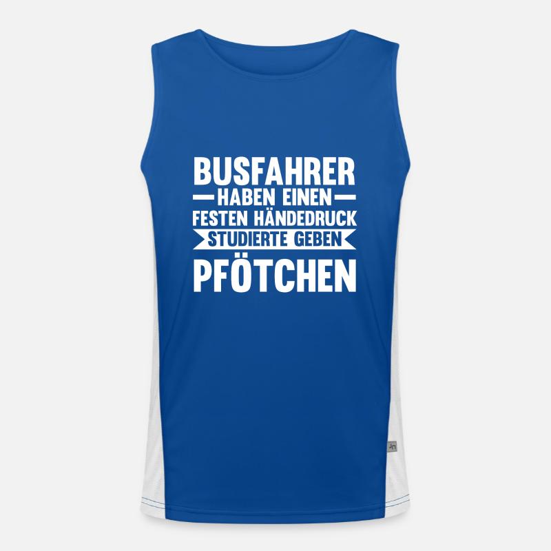 Bus Busfahrer Funktionelles Kontrast-Tank Top für Männer 