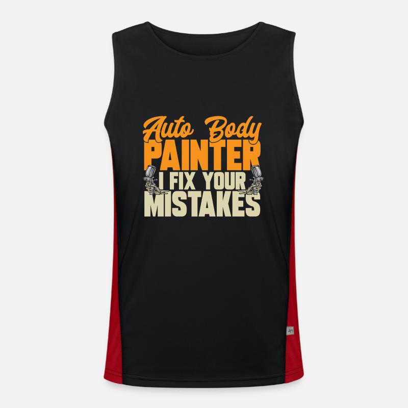 Body Painter Car Painter Painter Débardeur respirant contrasté Homme 