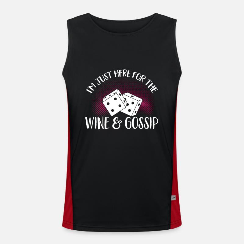 Bunco Dice Game Men's Functional Contrast Tank Top 