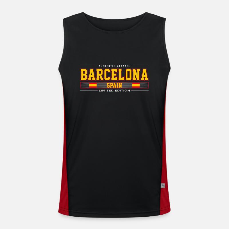 Barcelone Débardeur respirant contrasté Homme 