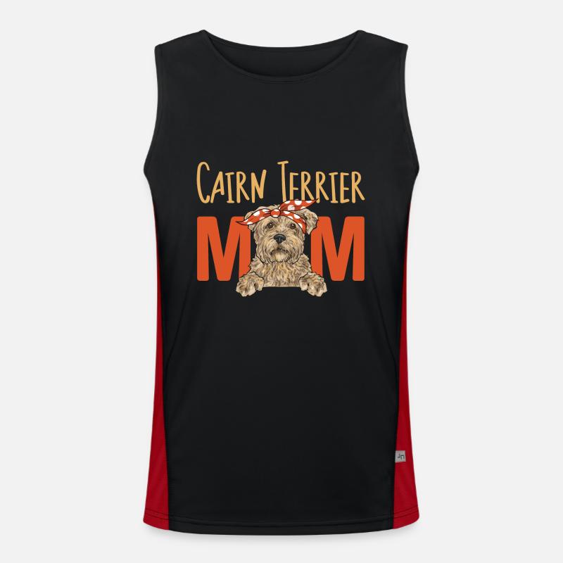 Cairn Terrier Chien Débardeur respirant contrasté Homme 