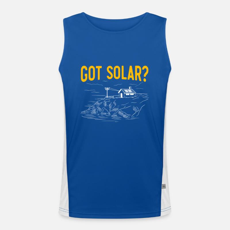 Solarmodul Solarenergie Solarstrom Funktionelles Kontrast-Tank Top für Männer 