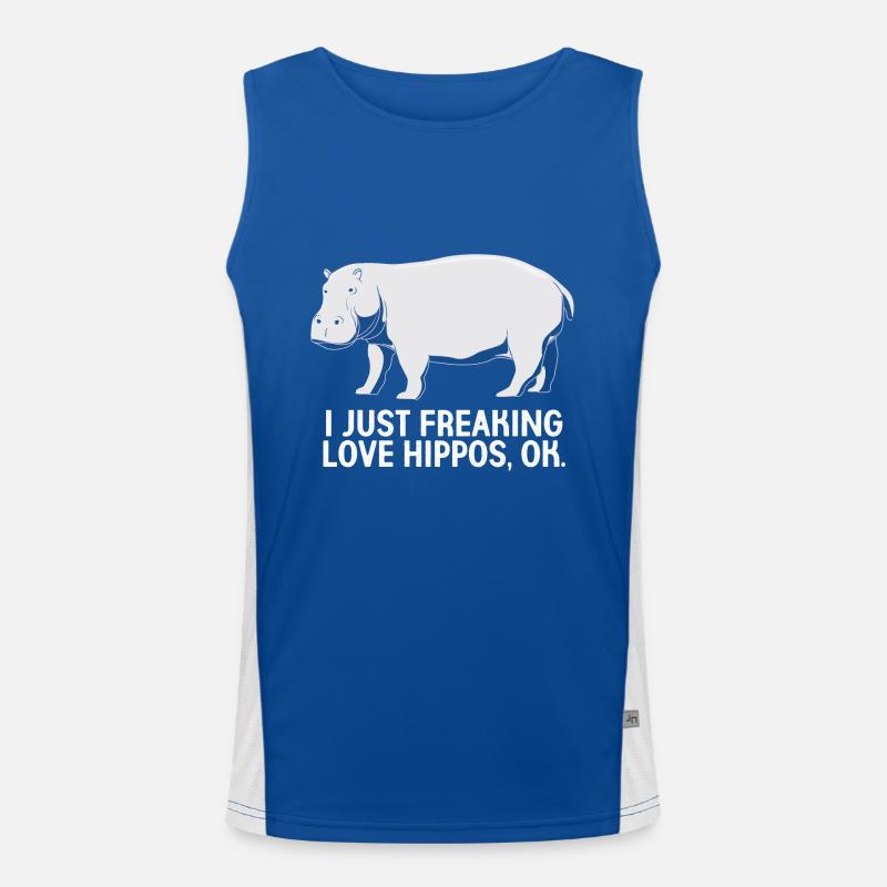 Nilpferd Funktionelles Kontrast-Tank Top für Männer 