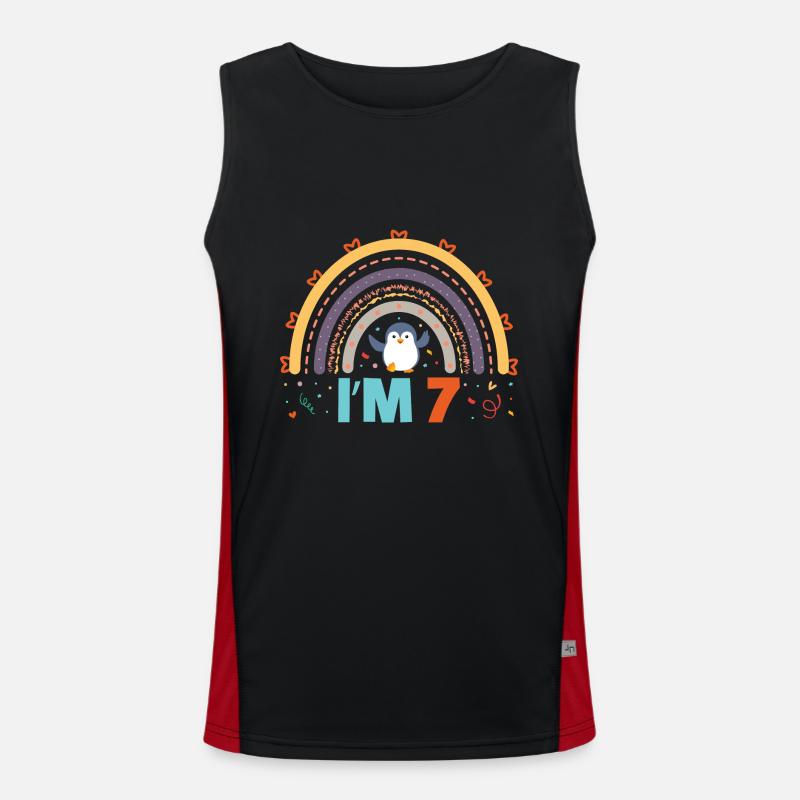 King Penguin Emperor Penguin Penguin Gift Men's Functional Contrast Tank Top 