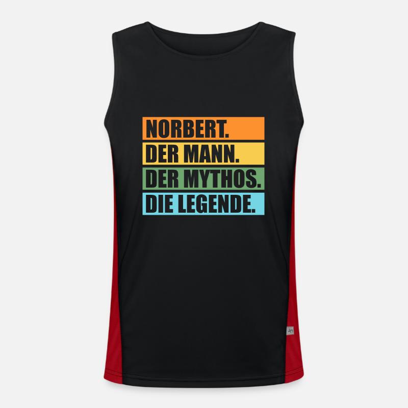 Norbert Funktionelles Kontrast-Tank Top für Männer 