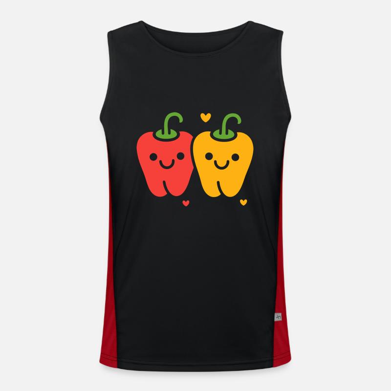 Pfeffer Funktionelles Kontrast-Tank Top für Männer 