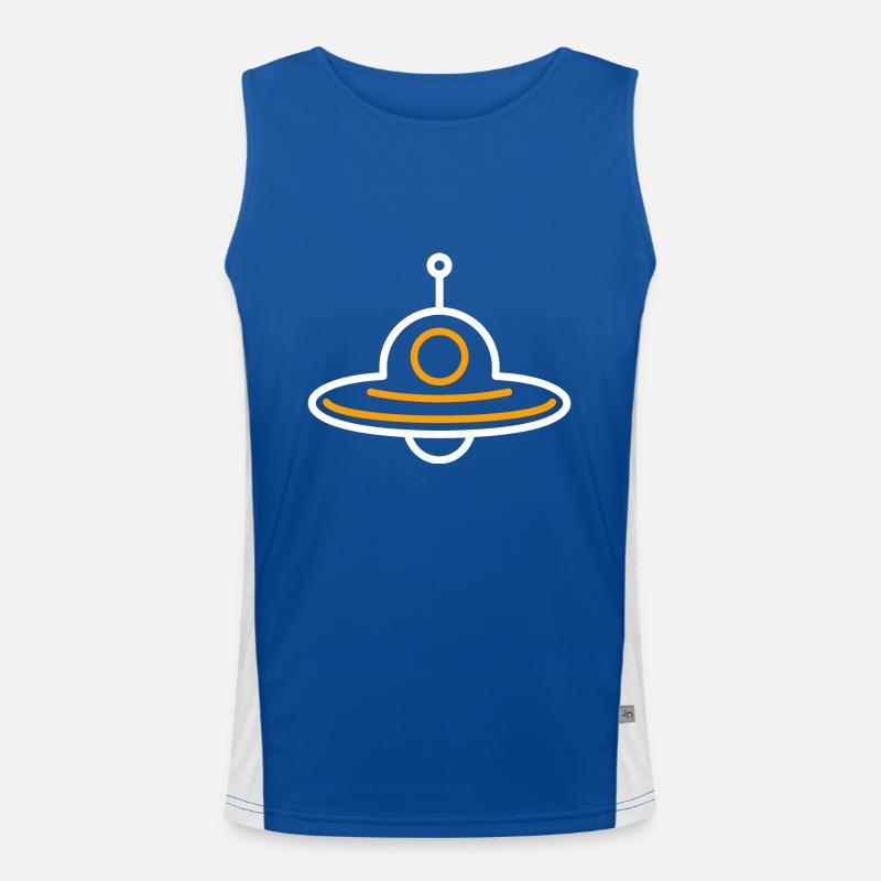 flying saucer Men's Functional Contrast Tank Top 
