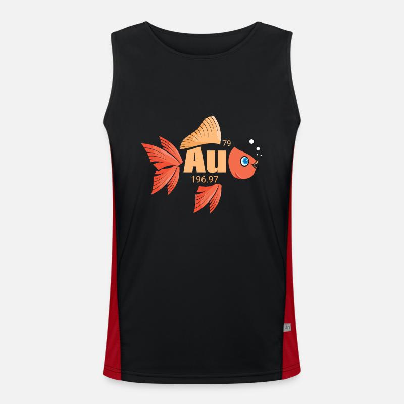 Periodic table Men's Functional Contrast Tank Top 
