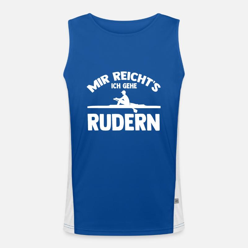Paddeln Rudern Ruderer Funktionelles Kontrast-Tank Top für Männer 