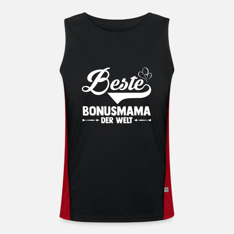 Stiefmutter Stiefmama Bonusmama Funktionelles Kontrast-Tank Top für Männer 