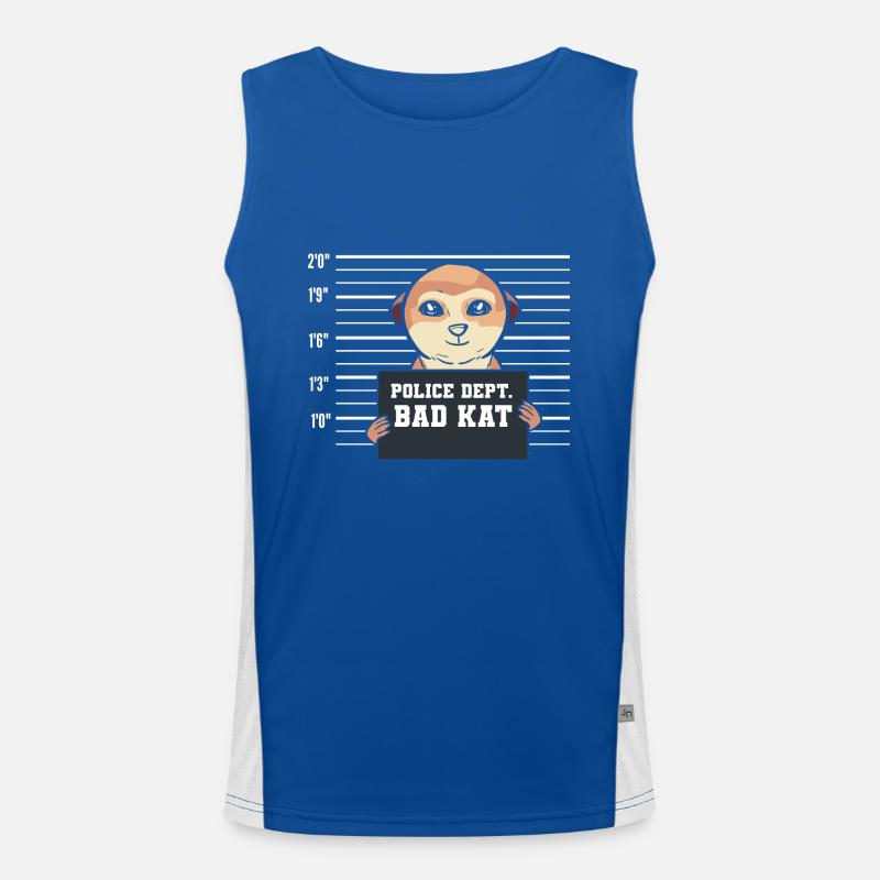 Erdmännchen Funktionelles Kontrast-Tank Top für Männer 