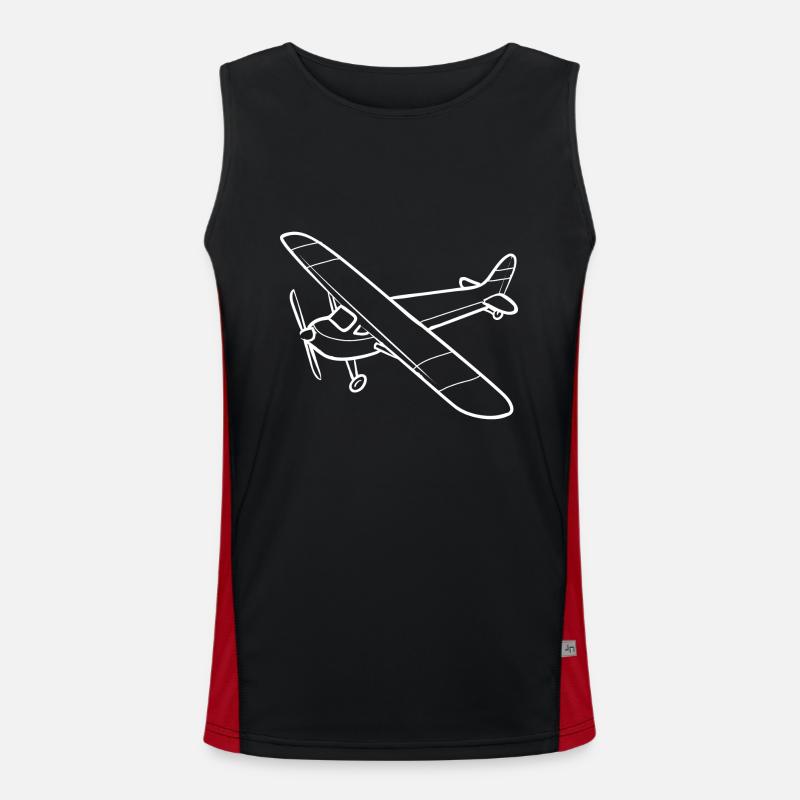 Ferngesteuertes Flugzeug Modellflugzeug Funktionelles Kontrast-Tank Top für Männer 
