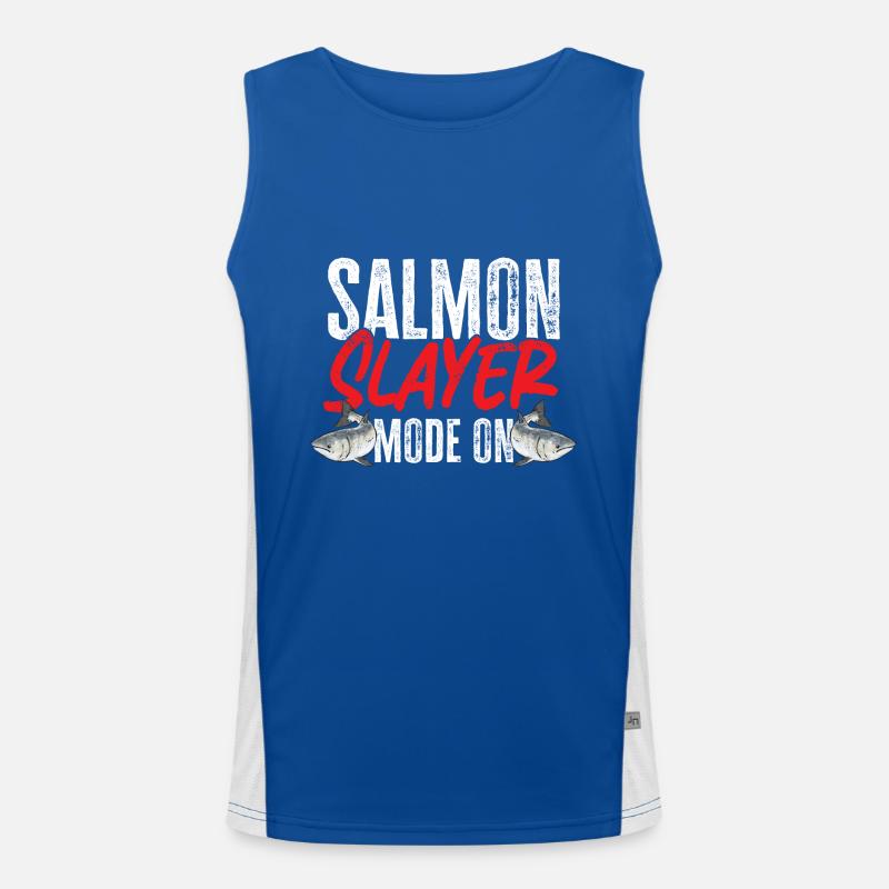 Pêche au saumon Pêcheur de saumon Débardeur respirant contrasté Homme 