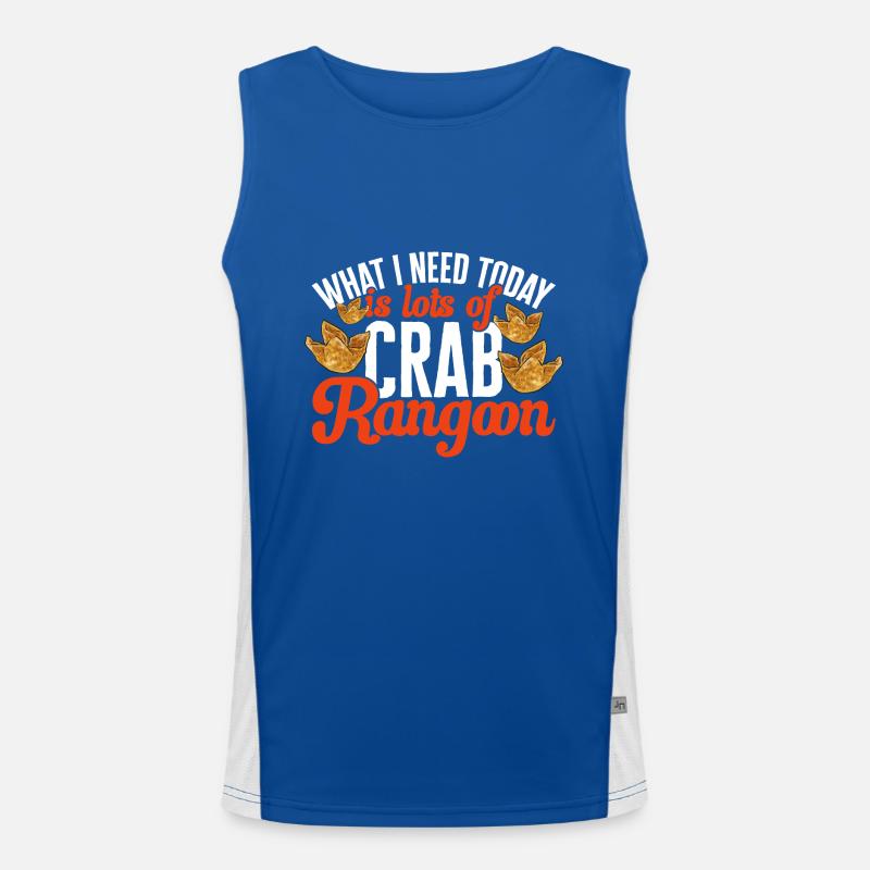 Krabben Rangoon Crab Rangoon Funktionelles Kontrast-Tank Top für Männer 