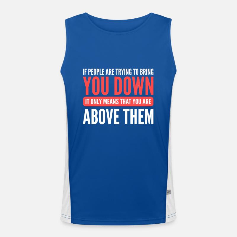 Mobbing Funktionelles Kontrast-Tank Top für Männer 