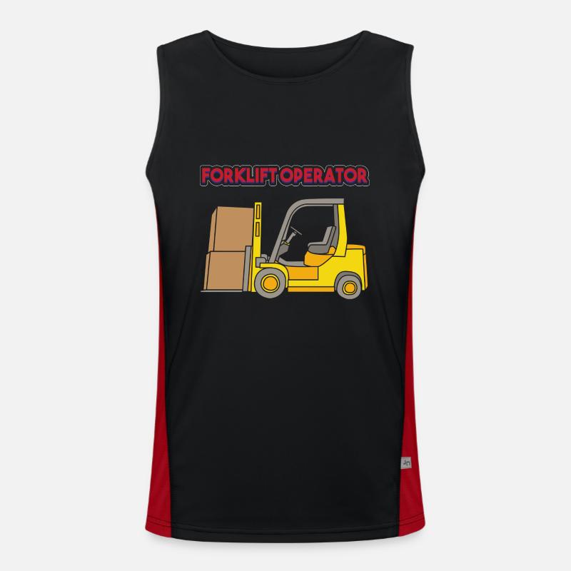 Forklift driver Men's Functional Contrast Tank Top 