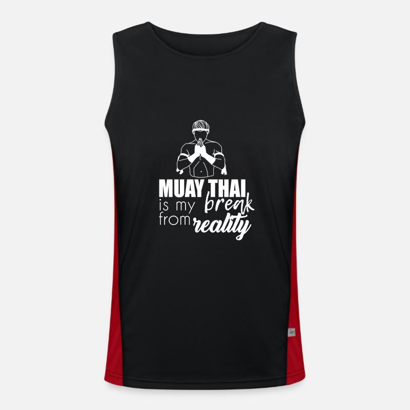 Muay Thaï Débardeur respirant contrasté Homme 