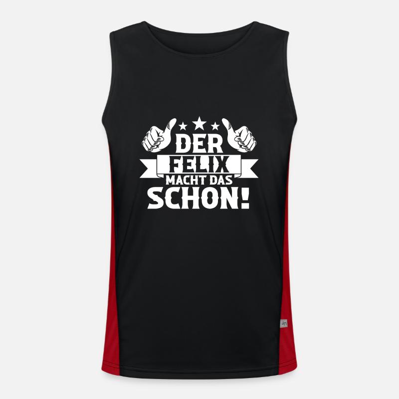 Felix Funktionelles Kontrast-Tank Top für Männer 