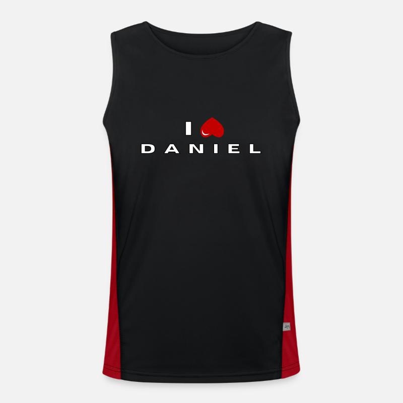 Ich hasse Daniel Funktionelles Kontrast-Tank Top für Männer 