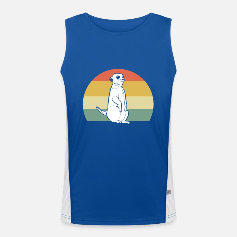 Erdmännchen Funktionelles Kontrast-Tank Top für Männer 