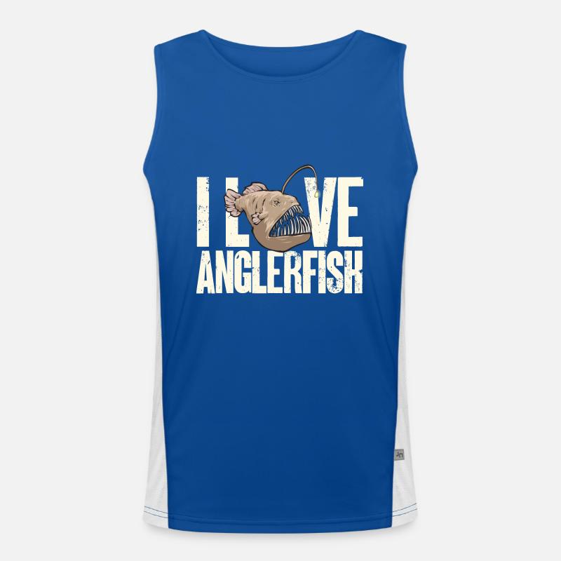 Frogfish Deep Sea Angler Angler Fish Men's Functional Contrast Tank Top 